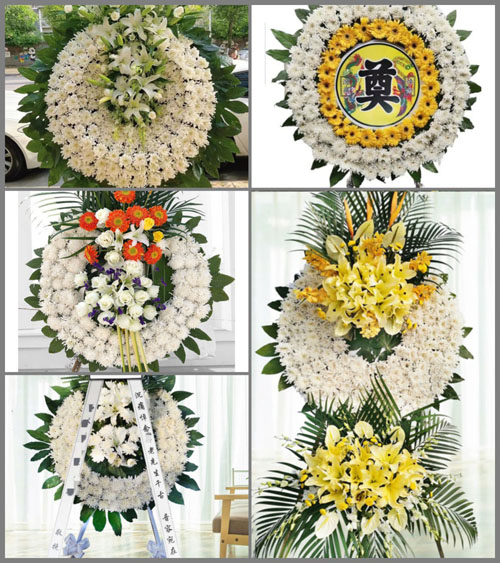 广东梅州市丰顺县黄金镇东坑村花圈速递